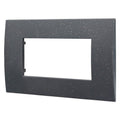 Placca in Plastica Nero Brillante Compatibile Vimar Arkè - 4 Posti - Ettroit