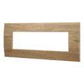 Placca in Plastica Legno Scuro Compatibile Vimar Arkè - 7 Posti - Ettroit