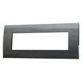 Placca in Plastica Acciaio Scuro Compatibile Vimar Arkè - 7 Posti - Ettroit