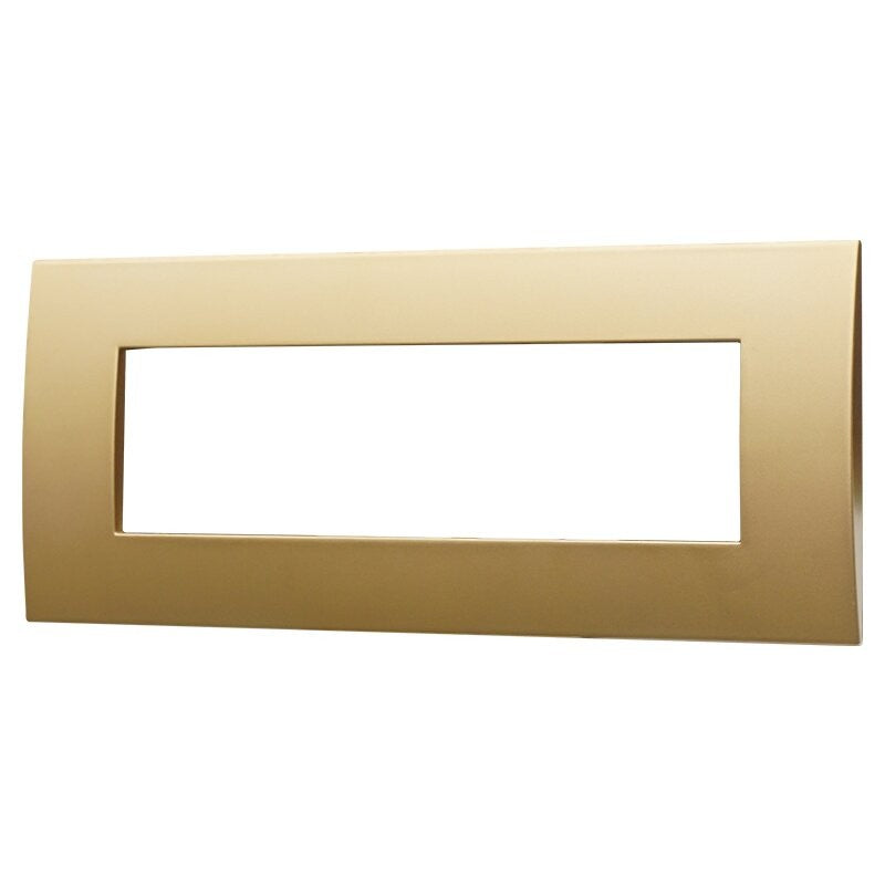 Placca in Plastica Oro Compatibile Vimar Arkè - 7 Posti - Ettroit