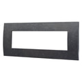 Placca in Plastica Nero Brillante Compatibile Vimar Arkè - 7 Posti - Ettroit