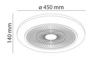 Ventilatore da Soffitto Brezion Luce LED 33W 2400lm CCT 3000-6500K + RGB Novaline