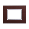 Placca in Alluminio Bronzo Compatibile Living Light - 3 Posti - Ettroit