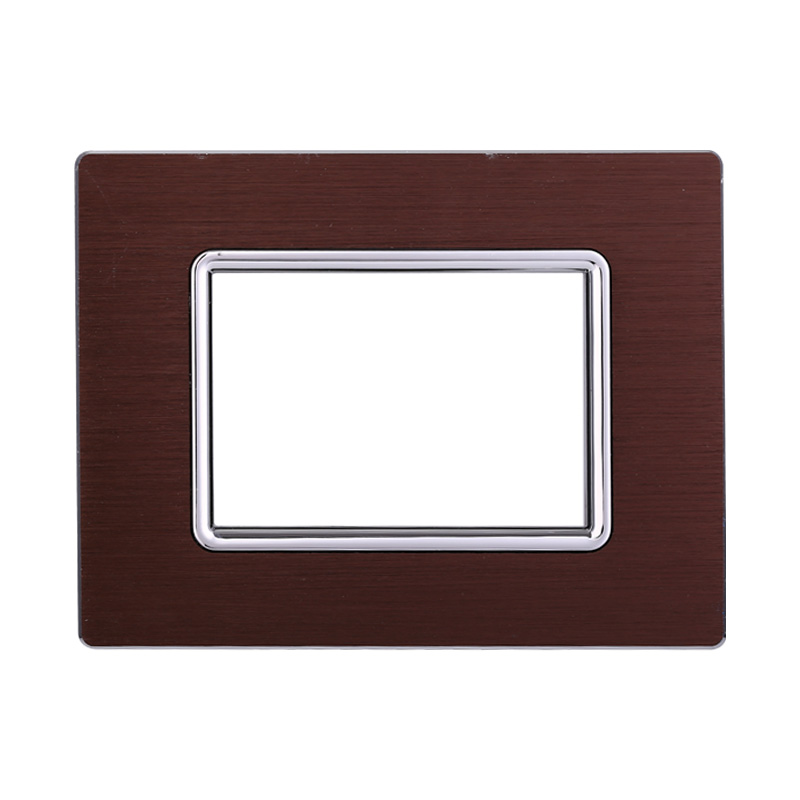Placca in Alluminio Bronzo Compatibile Living Light - 3 Posti - Ettroit