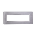 Placca in Alluminio Silver Lucido Compatibile Living Light - 7 Posti - Ettroit