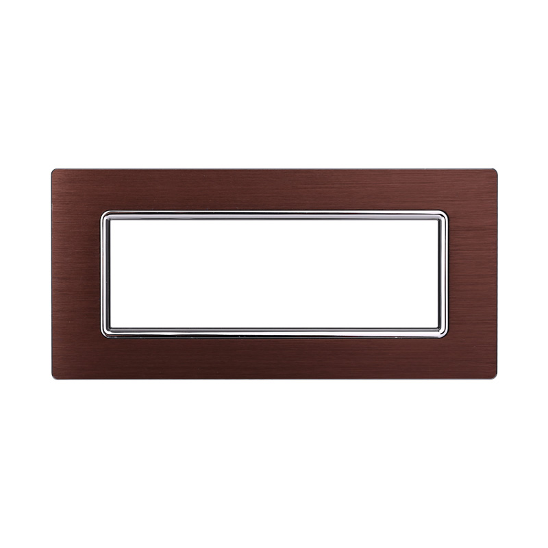 Placca in Alluminio Bronzo Compatibile Living Light - 7 Posti - Ettroit