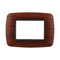 Placca in Plastica Bombata Radica Compatibile Living Light - 3 Posti - Ettroit