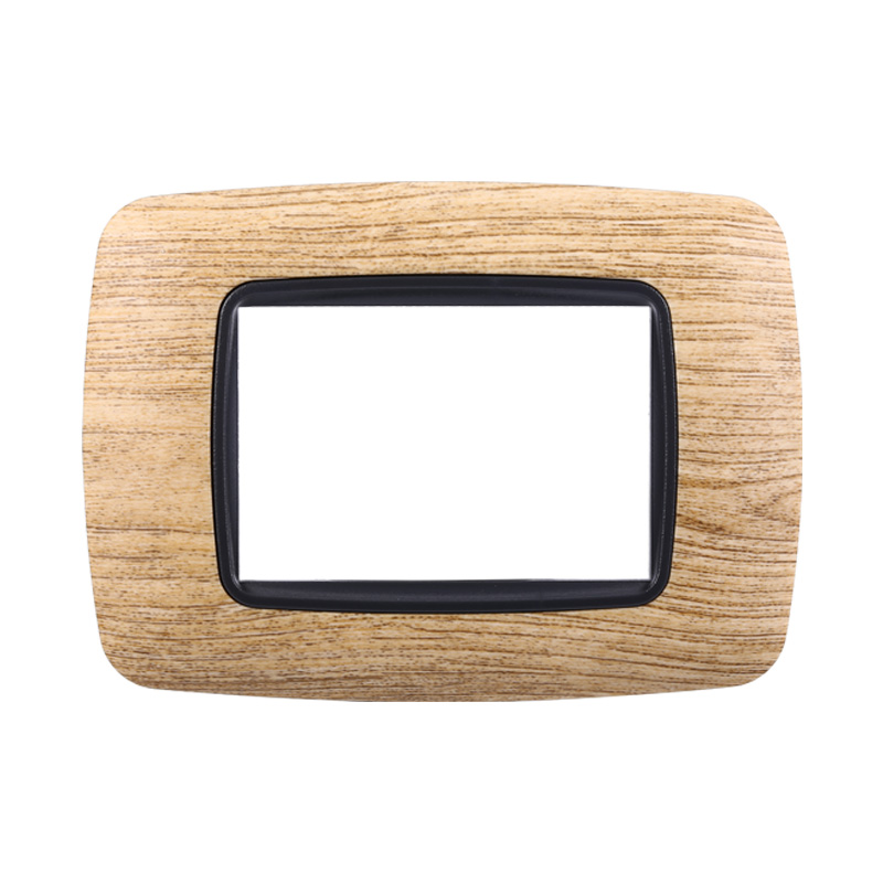 Placca in Plastica Bombata Legno Chiaro Compatibile Living Light - 3 Posti - Ettroit