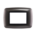 Placca in Plastica Bombata Titanio Compatibile Living Light - 3 Posti - Ettroit