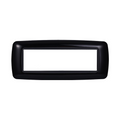 Placca in Plastica Bombata Nero Compatibile Living Light - 7 Posti - Ettroit