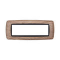 Placca in Plastica Bombata Legno Chiaro Compatibile Living Light - 7 Posti - Ettroit