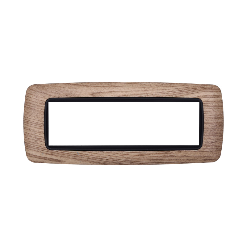 Placca in Plastica Bombata Legno Chiaro Compatibile Living Light - 7 Posti - Ettroit