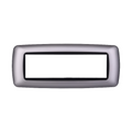 Placca in Plastica Bombata Silver Compatibile Living Light - 7 Posti - Ettroit
