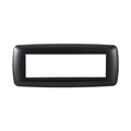 Placca in Plastica Bombata Acciaio Scuro Compatibile Living Light - 7 Posti - Ettroit