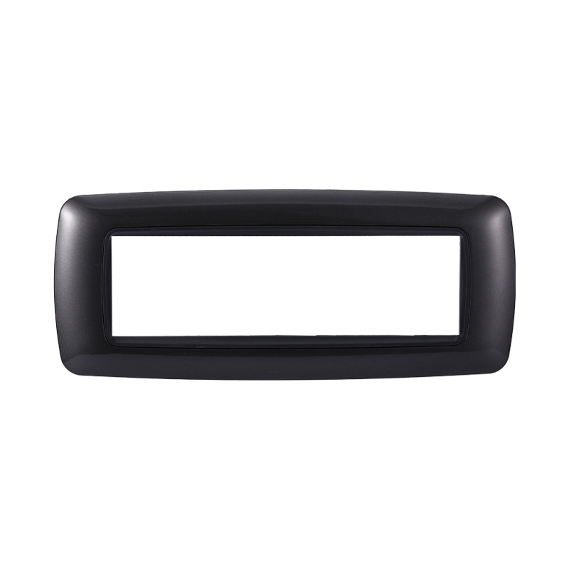 Placca in Plastica Bombata Acciaio Scuro Compatibile Living Light - 7 Posti - Ettroit