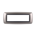 Placca in Plastica Bombata Titanio Compatibile Living Light - 7 Posti - Ettroit