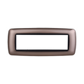 Placca in Plastica Bombata Bronzo Compatibile Living Light - 7 Posti - Ettroit