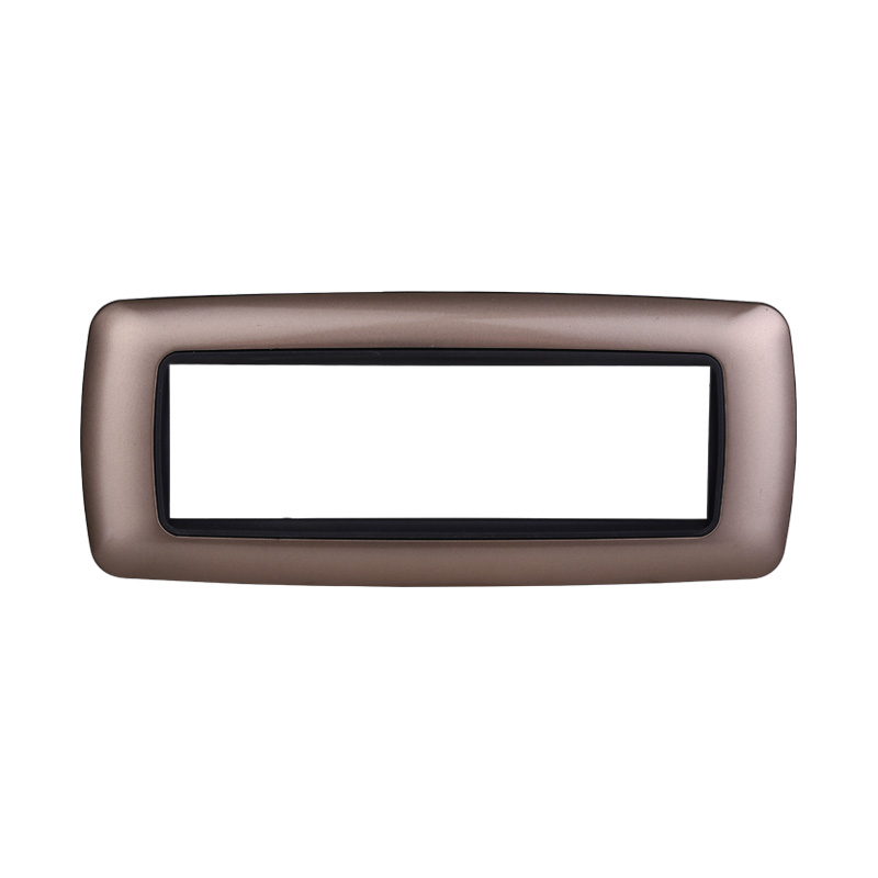 Placca in Plastica Bombata Bronzo Compatibile Living Light - 7 Posti - Ettroit