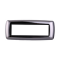 Placca in Plastica Bombata Cromato Lucido Compatibile Living Light - 7 Posti - Ettroit