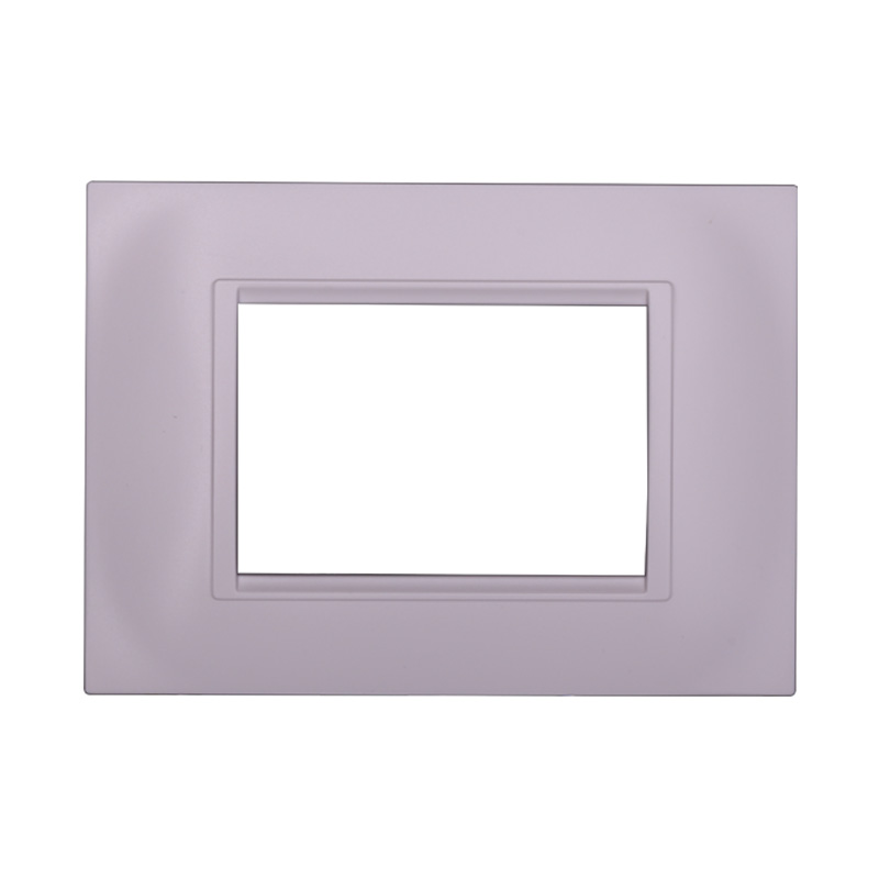 Placca in Plastica Quadrata Bianca Compatibile Living Light - 3 Posti - Ettroit
