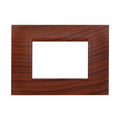 Placca in Plastica Quadrata Radica Compatibile Living Light - 3 Posti - Ettroit