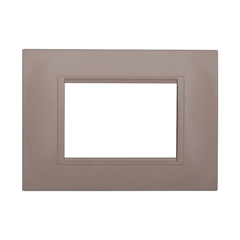 Placca in Plastica Quadrata Sabbia Compatibile Living Light - 3 Posti - Ettroit