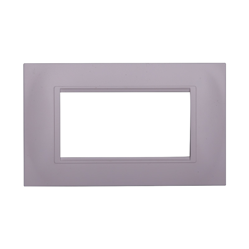 Placca in Plastica Quadrata Bianca Compatibile Living Light - 4 Posti - Ettroit