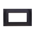 Placca in Plastica Quadrata Nero Compatibile Living Light - 4 Posti - Ettroit