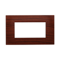 Placca in Plastica Quadrata Radica Compatibile Living Light - 4 Posti - Ettroit