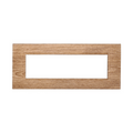 Placca in Plastica Quadrata Legno Chiaro Compatibile Living Light - 7 Posti - Ettroit