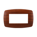 Placca in Plastica Slim Radica Compatibile Living Light - 4 Posti - Ettroit