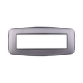 Placca in Plastica Slim Silver Compatibile Living Light - 7 Posti - Ettroit