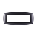 Placca in Plastica Slim Acciaio Scuro Compatibile Living Light - 7 Posti - Ettroit