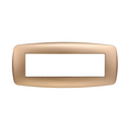 Placca in Plastica Slim Oro Compatibile Living Light - 7 Posti - Ettroit