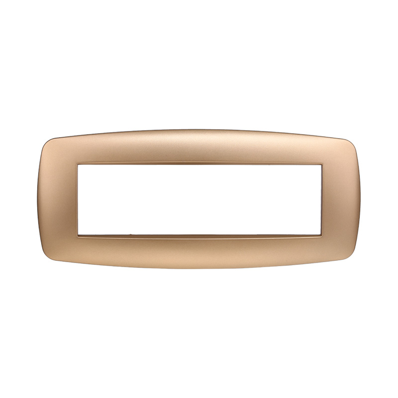 Placca in Plastica Slim Oro Compatibile Living Light - 7 Posti - Ettroit