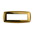 Placca in Plastica Slim Oro Lucido Compatibile Living Light - 7 Posti - Ettroit