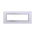Placca in Vetro Bianco Compatibile Living Light - 7 Posti - Ettroit