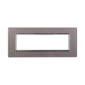 Placca in Vetro Silver Compatibile Living Light - 7 Posti - Ettroit