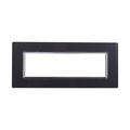 Placca in Vetro Acciaio Scuro Compatibile Living Light - 7 Posti - Ettroit
