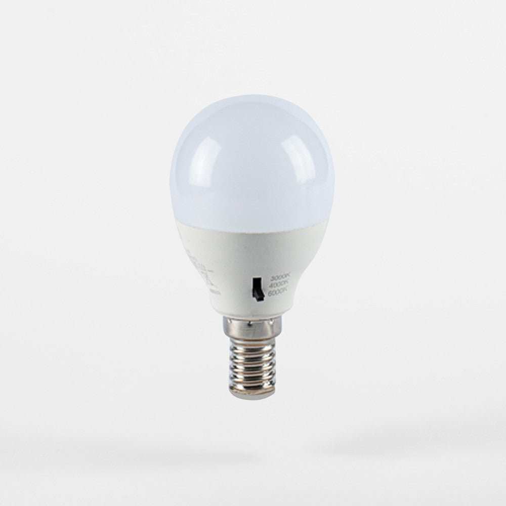 Lampadina Led E14 8W Sferetta G45 CCT 3000/4000/6500K
