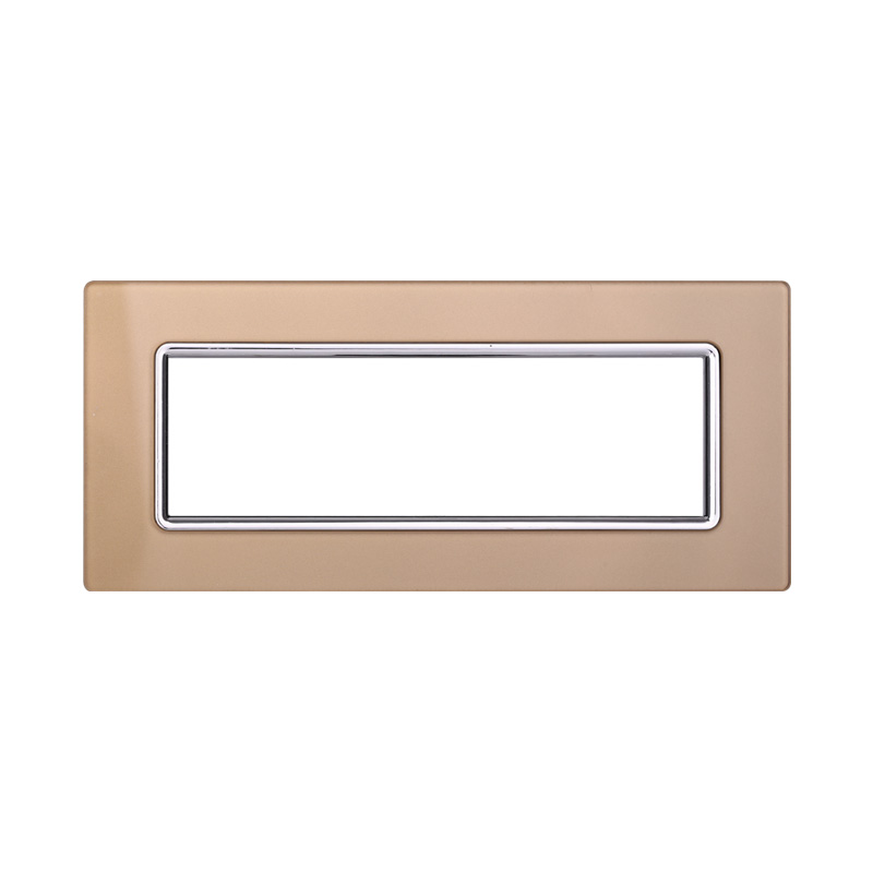 Placca in Vetro Oro Compatibile Living Light - 7 Posti - Ettroit