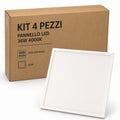 Kit 4 Pezzi Pannello LED a Soffitto Retroilluminato 60X60 cm 36W 4000K