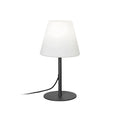 Lampada da Tavolo per Esterno BOT LIGHTING GARDA DESK Alluminio Nero Polietilene Bianco H. 53