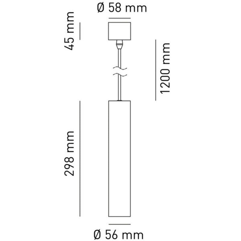 Lampada a Sospensione BOT LIGHTING ZURIGO Alluminio Bianca D. 56mm x GU10