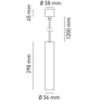 Lampada a Sospensione BOT LIGHTING ZURIGO Alluminio Corten D. 56mm x GU10