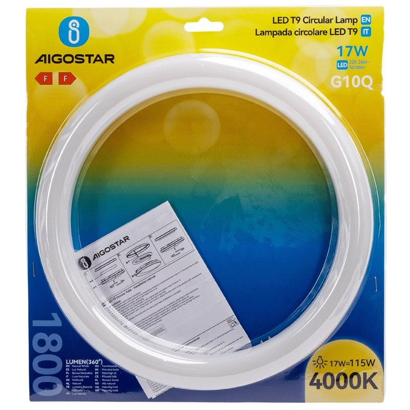 Circolina Led Aigostar G10Q 17W 4000K 1800 Lumen D.30cm