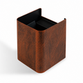 Applique Led Cubo da Parete 16W Doppia Emissione Rame IP65 3000K