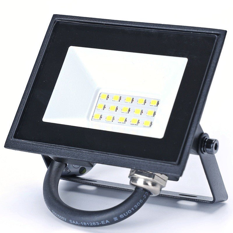 Aigostar Faro LED 10W 900LM IP65 Luce Fredda 6500K Nero Ultra-Slim