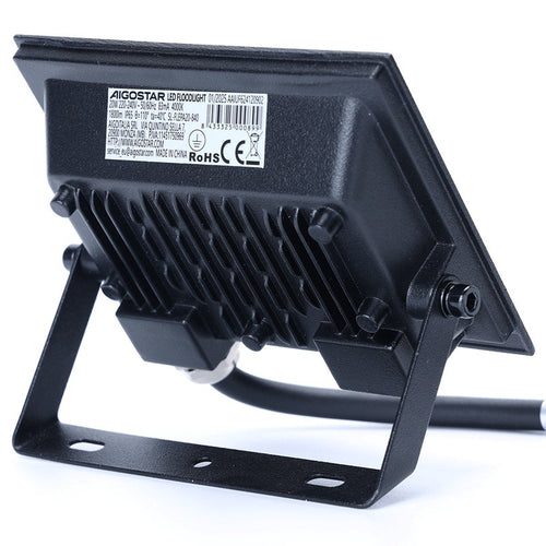 Aigostar Faro LED 20W 1800LM IP65 Luce Naturale 4000K Nero Ultra-Slim