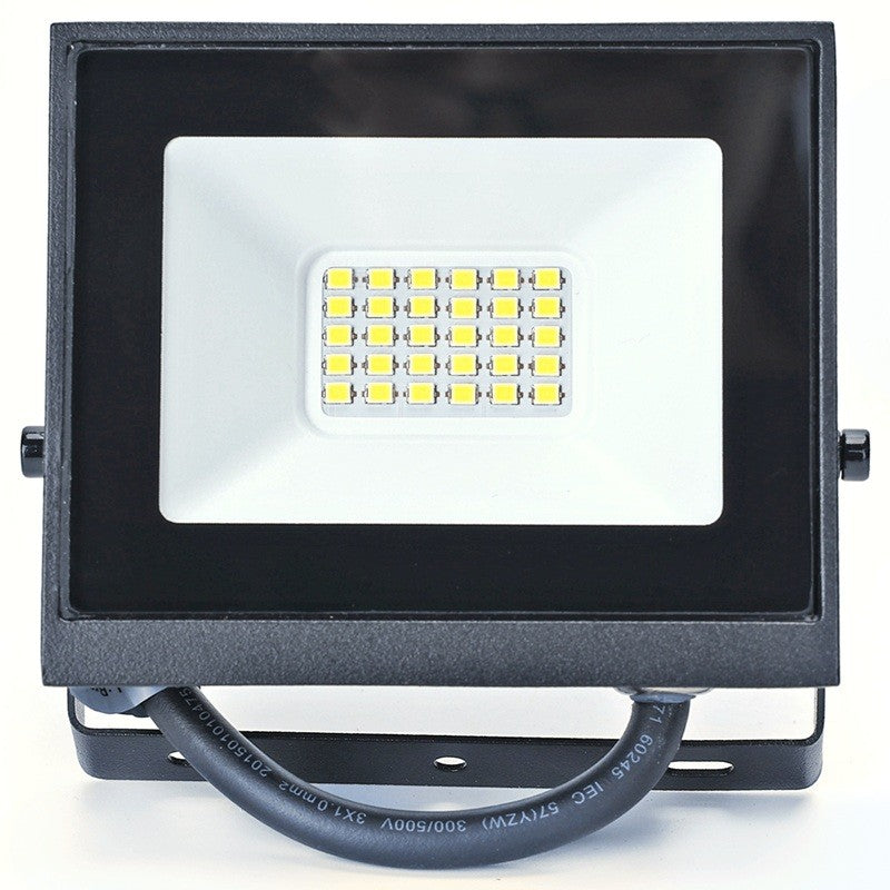 Aigostar Faro LED 20W 1800LM IP65 Luce Fredda 6500K Nero Ultra-Slim
